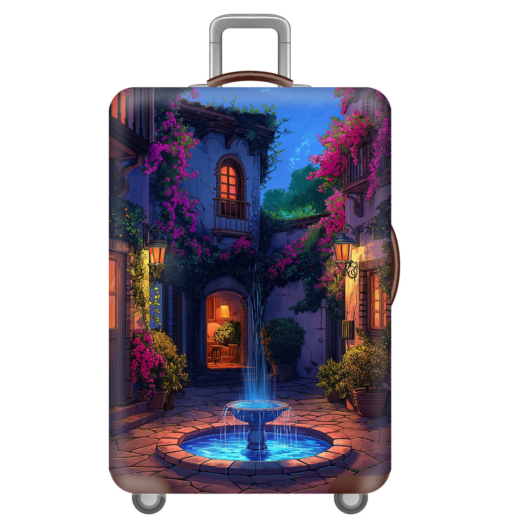 Unisex Hard-shell Suitcase with Impressive Futuristic City Design Kalsten