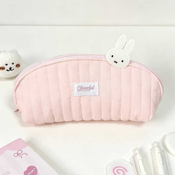 Multi-Compartment Plush Storage Pouch