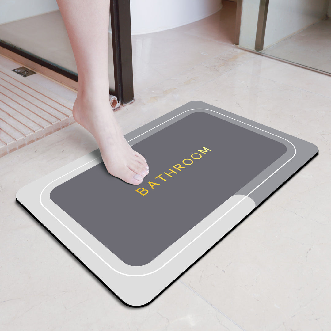 Elegant Floral Bathroom Mat Kalsten