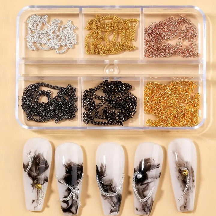 Nail Art Chain Decoration Set