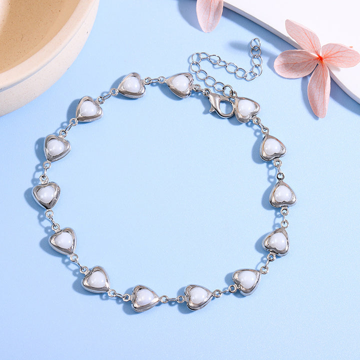 Charming Heart-Shaped Statement Bracelet Kalsten