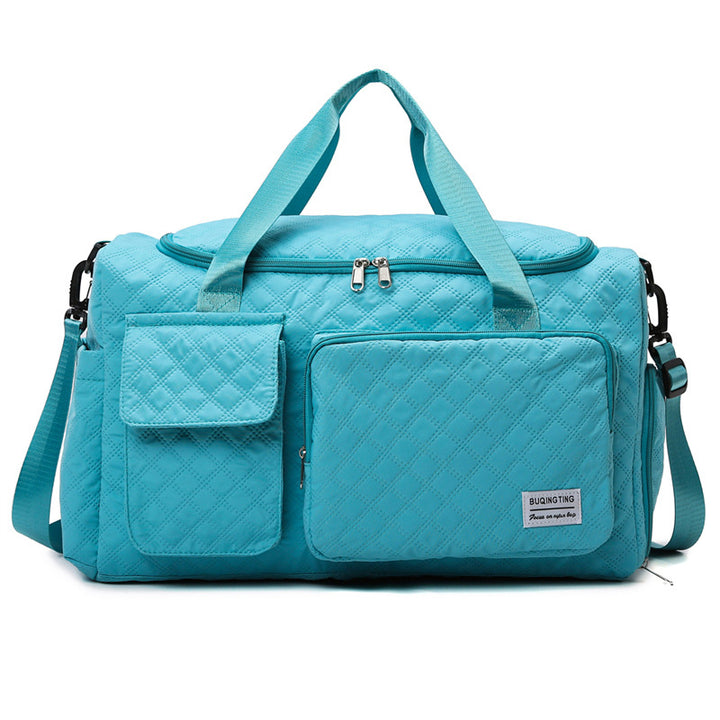 Spacious Quilted Weekend Duffle Bag Kalsten