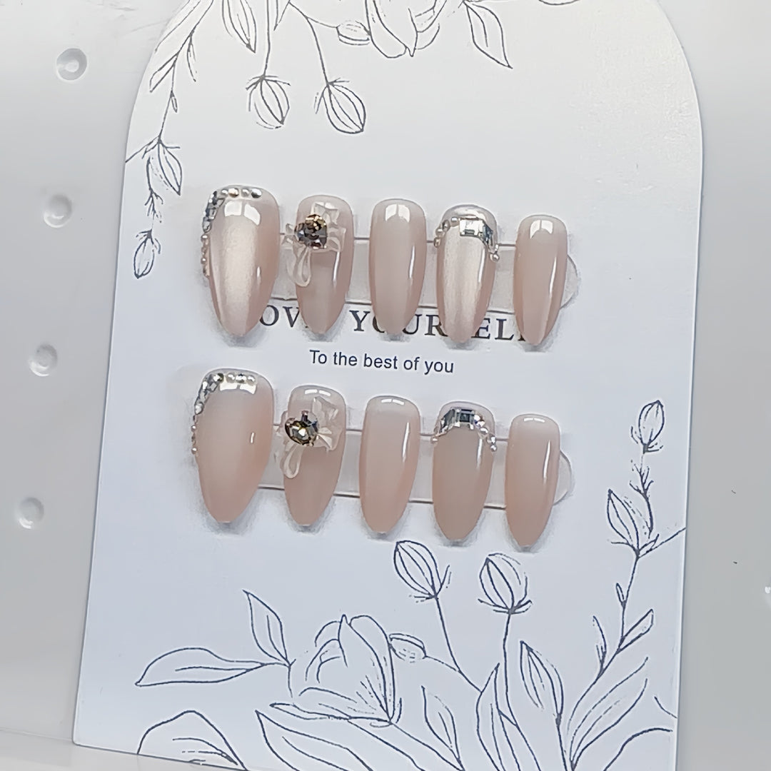 Elegant Press-On Nail Art Set Kalsten