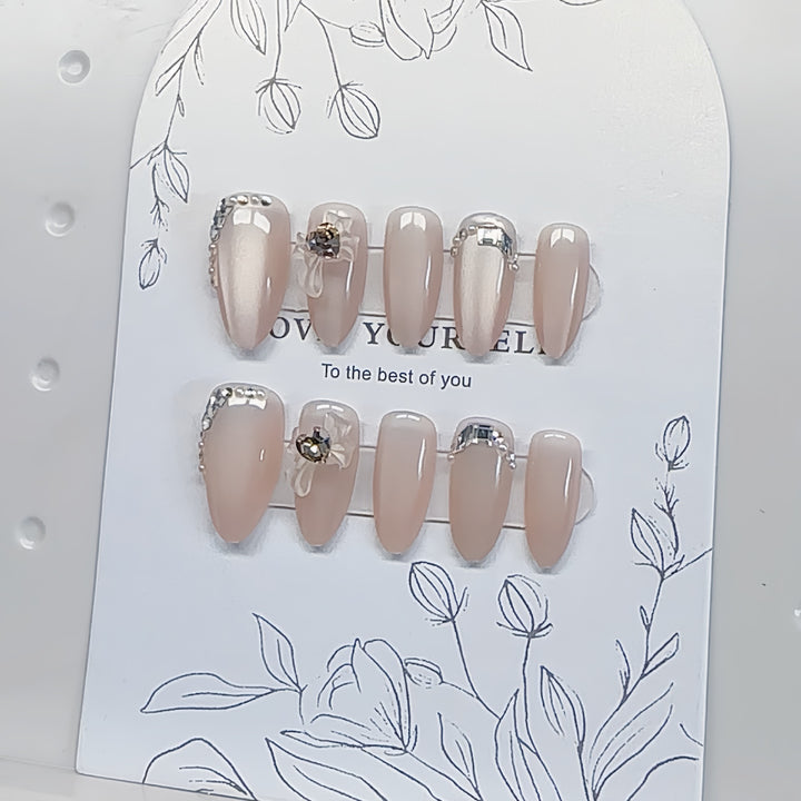 Elegant Press-On Nail Art Set Kalsten