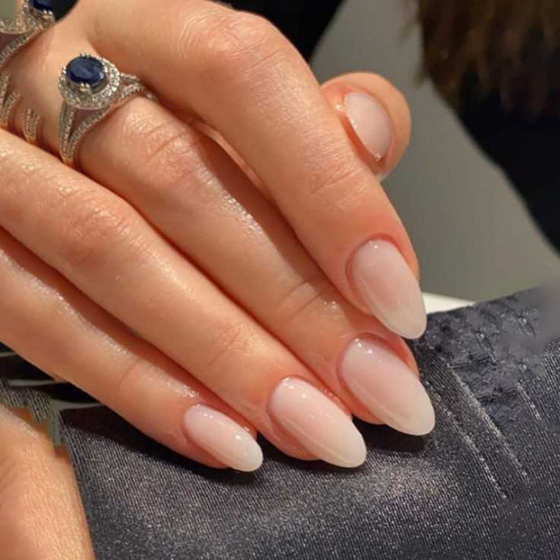 Decorative Long Almond Press-On Nails