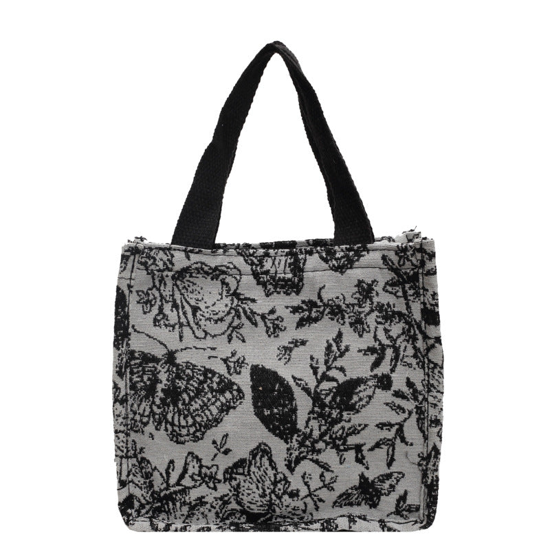 Eco-Friendly Floral Print Tote Bag