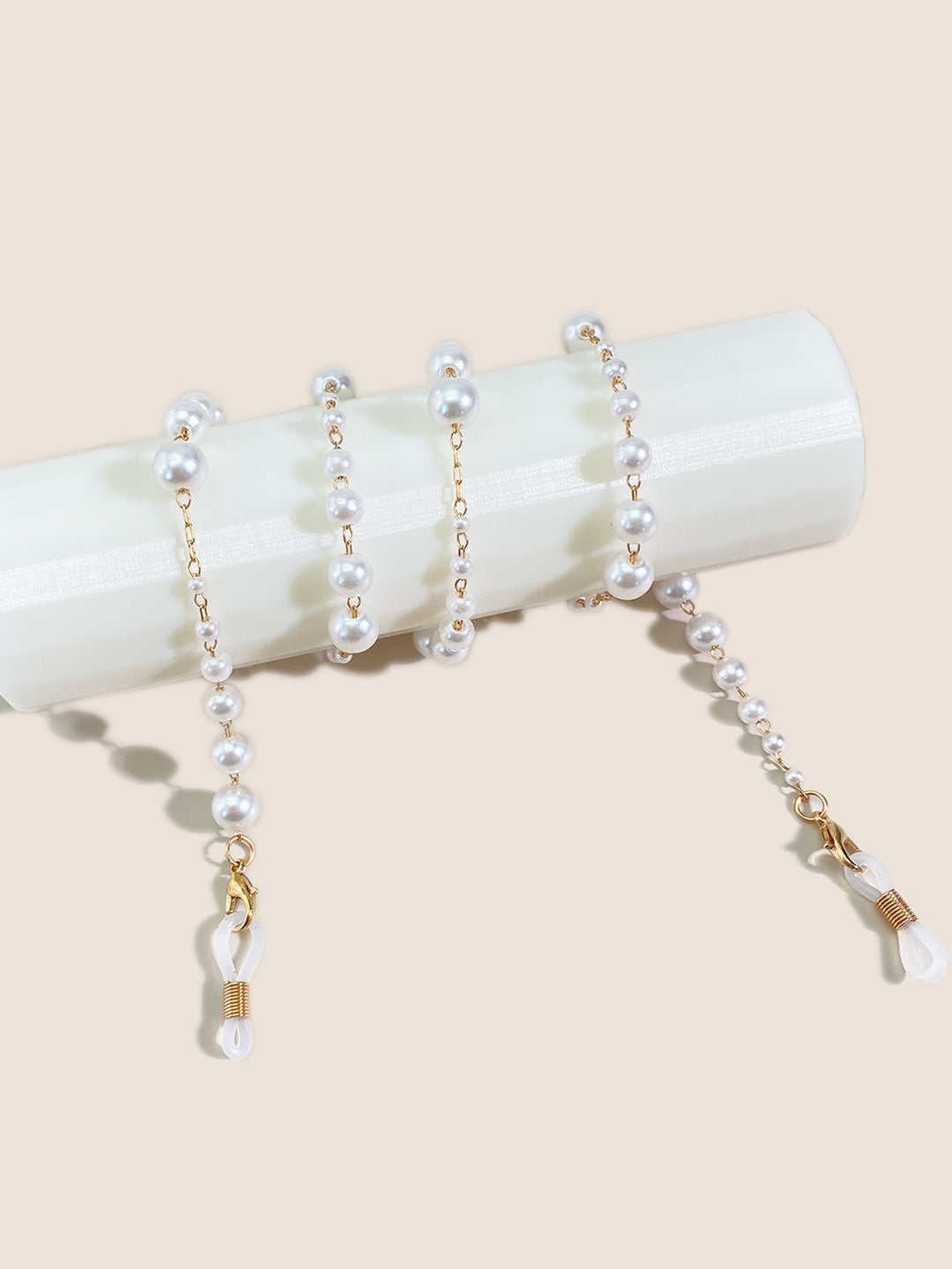 Pearl-Accented Eyewear Chain Kalsten