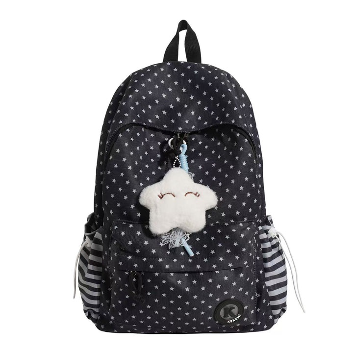 Star-Patterned Plush Backpack Kalsten
