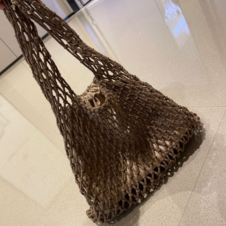 Handcrafted mesh tote bag Kalsten