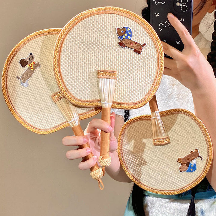 Handcrafted fan with cute animal design Kalsten
