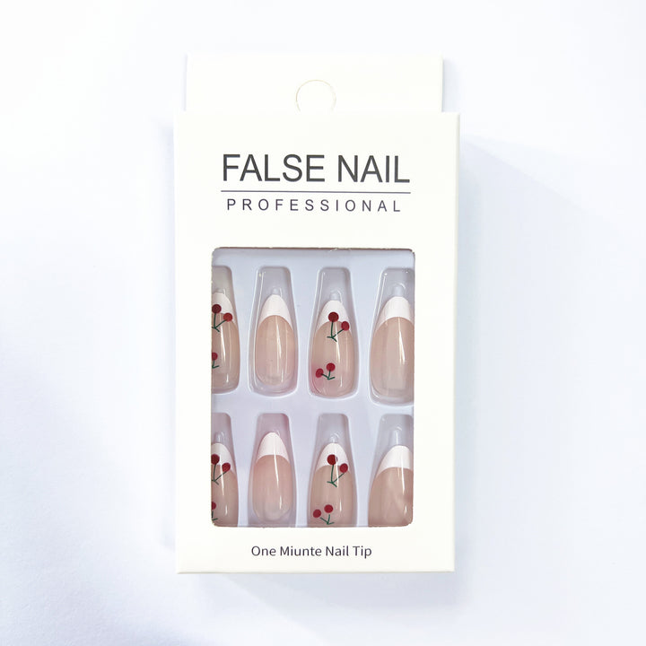 Floral Design False Nails