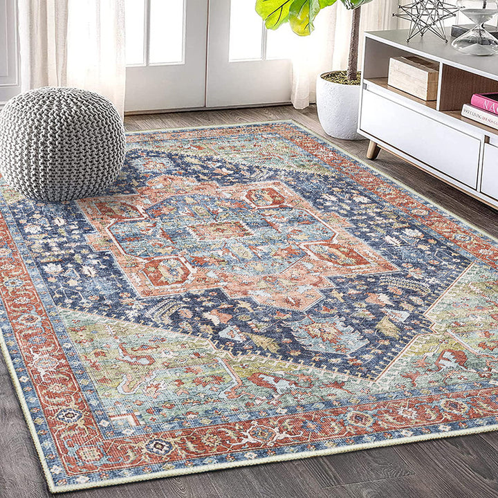Vintage Floral Pattern Area Rug Kalsten