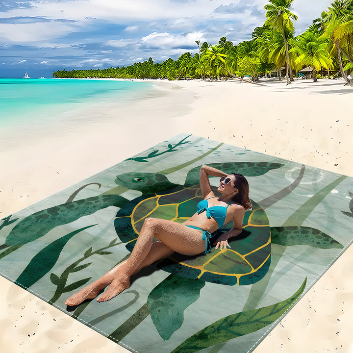 Mandala Design Beach Mat Kalsten