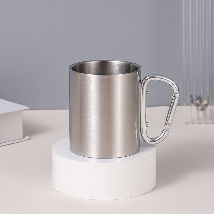 Women's Stainless Steel Coffee Mug with Carabiner Handle Kalsten