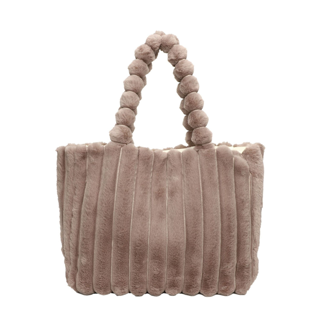 Plush Textured Tote Bag