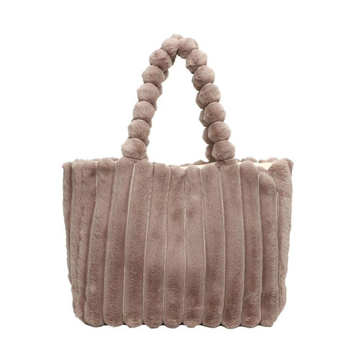 Plush Textured Tote Bag