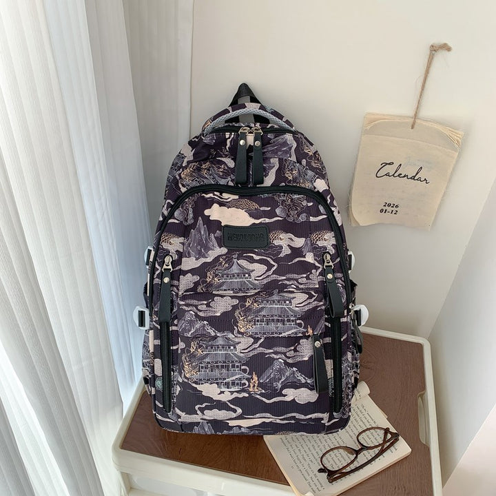 Stylish Illustrated Backpack Kalsten