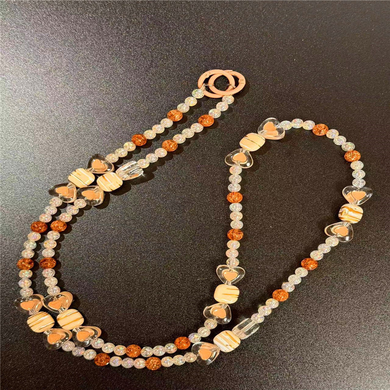 Decorative Heart Beaded Necklace Kalsten