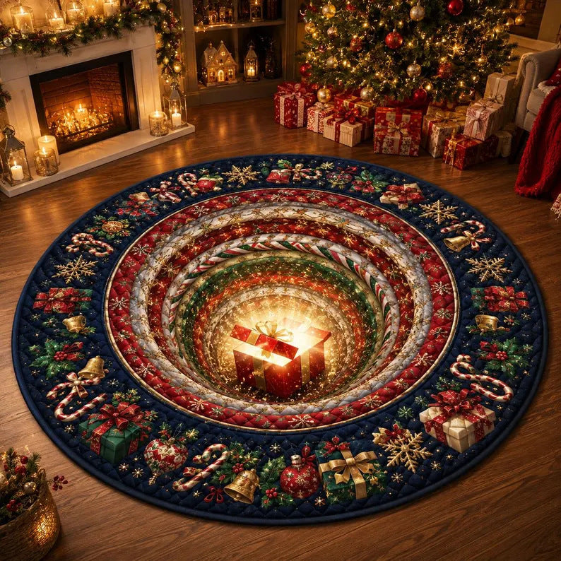 Christmas-Themed Plush Area Rug