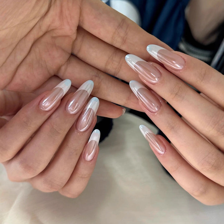 Ombre Stiletto Press-On Nails with Iridescent Finish Kalsten