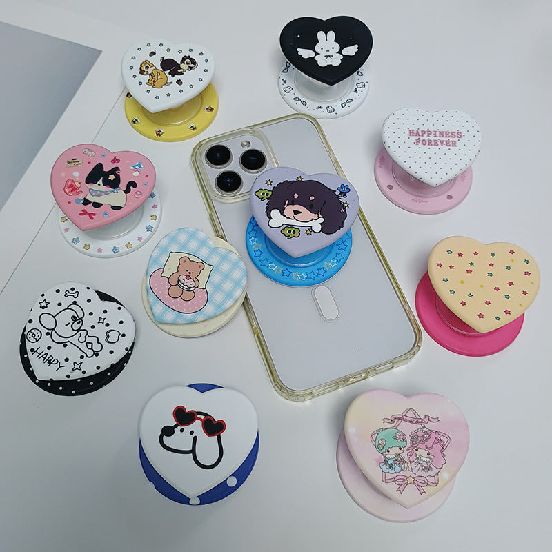 Heart-Shaped Character Phone Grip Kalsten