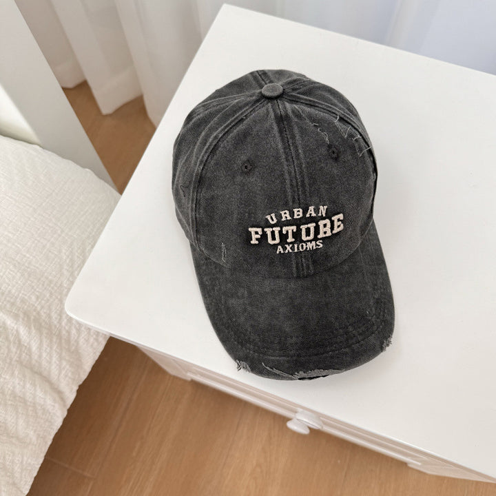 Men's Distressed Cotton Adjustable Baseball Cap Kalsten