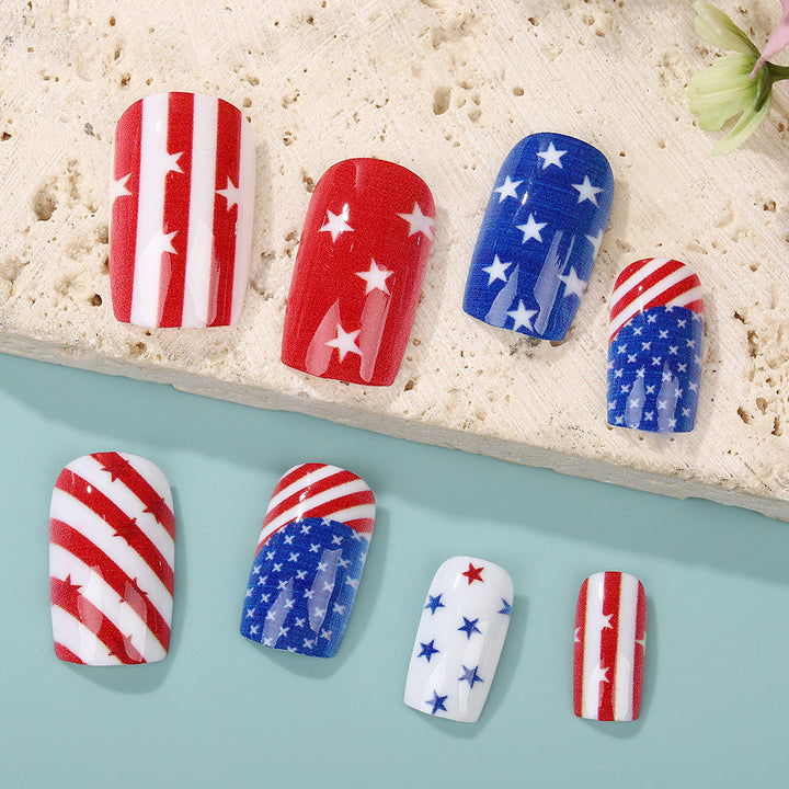 Artificial nails with national design Kalsten