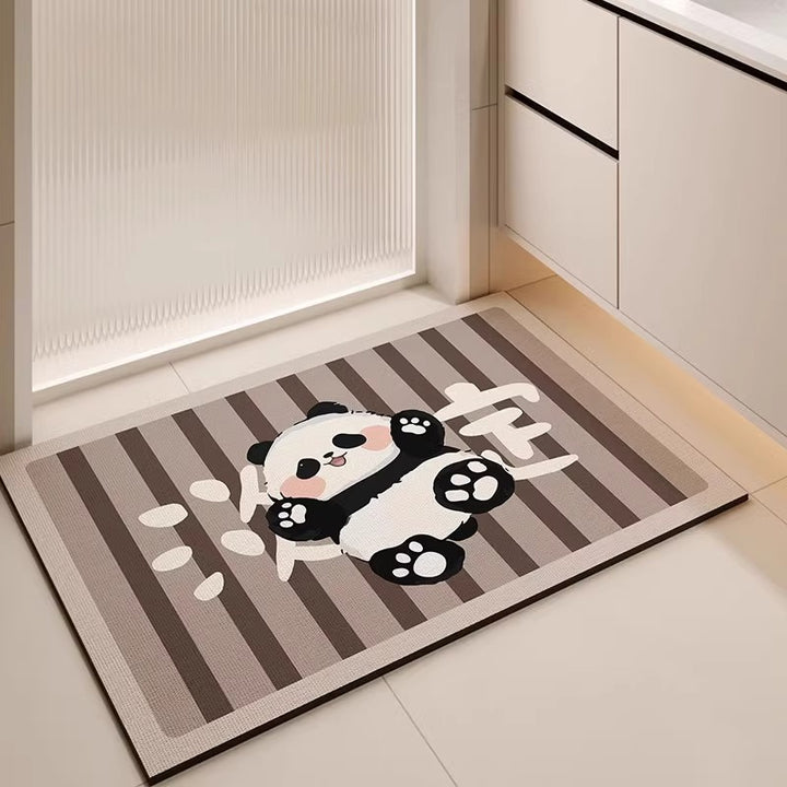 Artistic Cat-Themed Bath Mat Kalsten