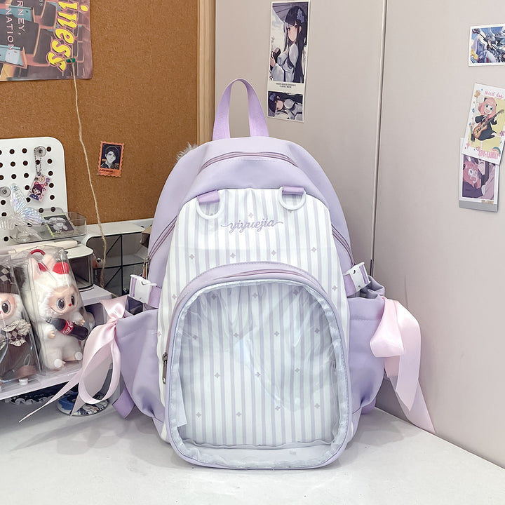 Transparent Window Multi-Compartment Backpack Kalsten