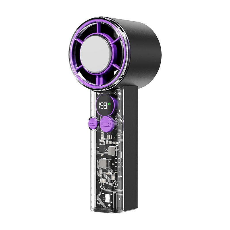 Ladies Portable Mini Fan with Digital Temperature Display Kalsten