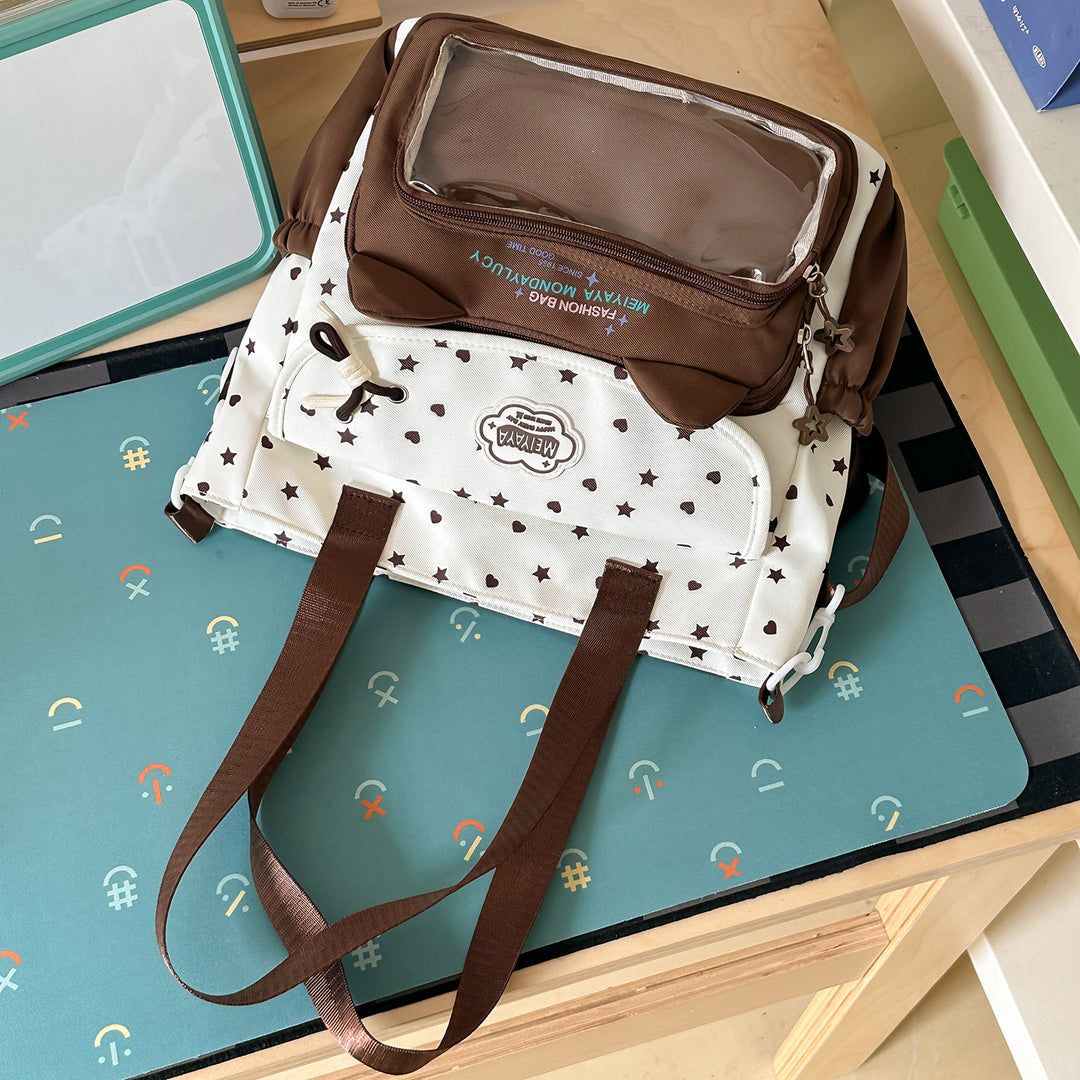 Stylish Water-Resistant Star-Patterned Backpack Kalsten