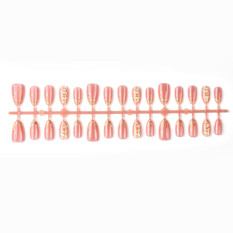 Elegant Floral-Inspired Press-On Nail Art Set Kalsten