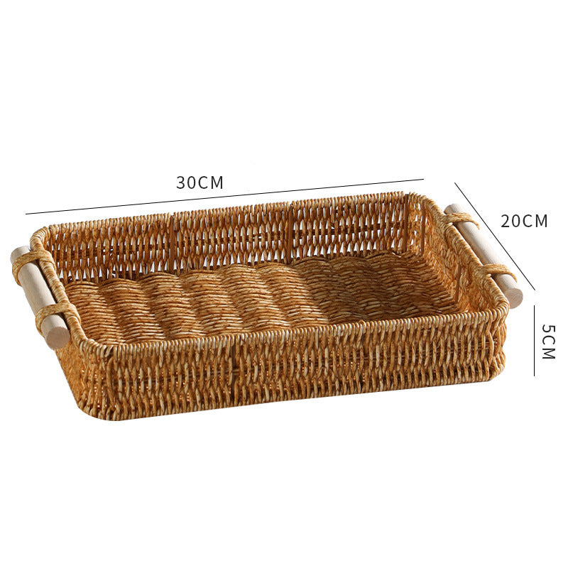 Handwoven Decorative Serving Tray Kalsten