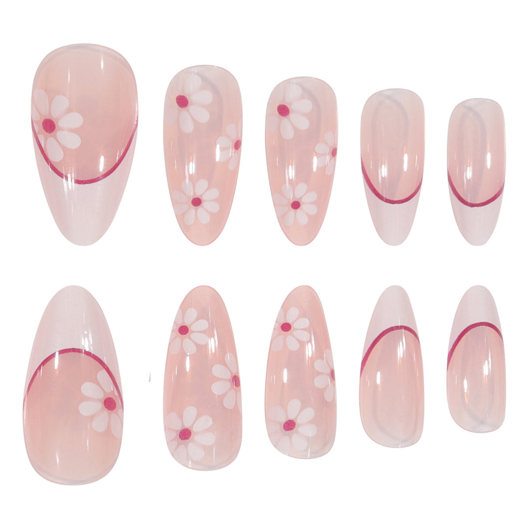 Artistic Floral Press-On Nail Design Kalsten