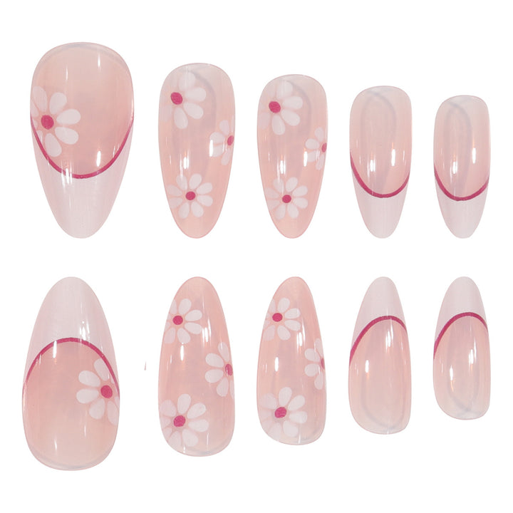 Artistic Floral Press-On Nail Design Kalsten