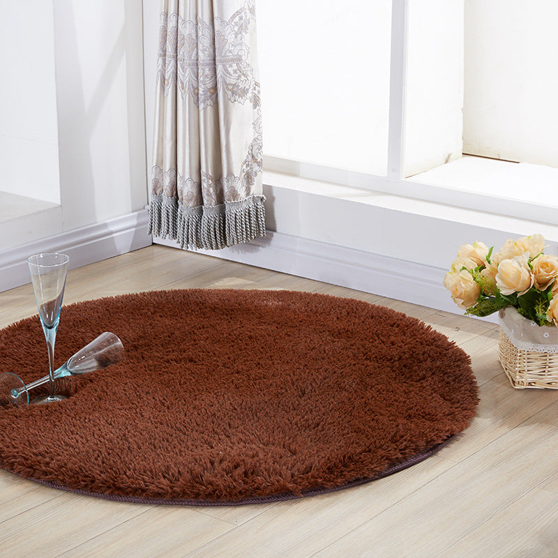 Plush Round Area Rug Kalsten 1790150822