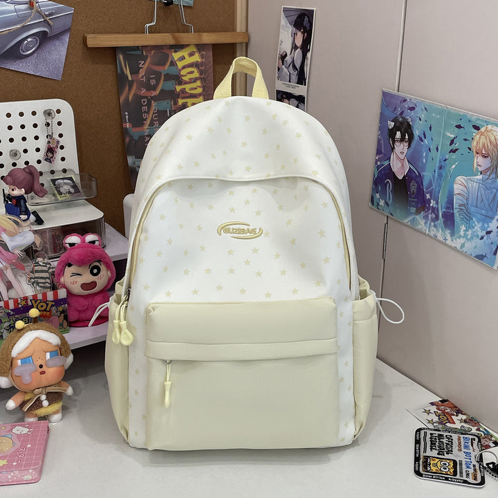 Stylish Printed Backpack with Fun Character Accents Kalsten