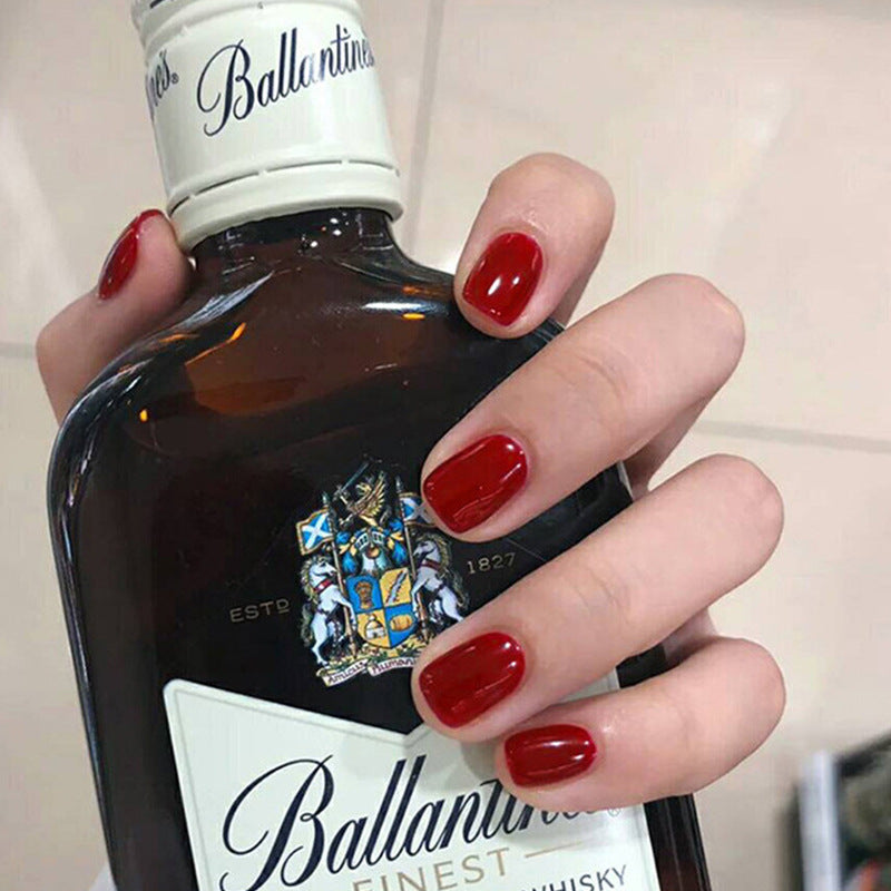 Glossy Almond-Shaped Press-On Nails Kalsten