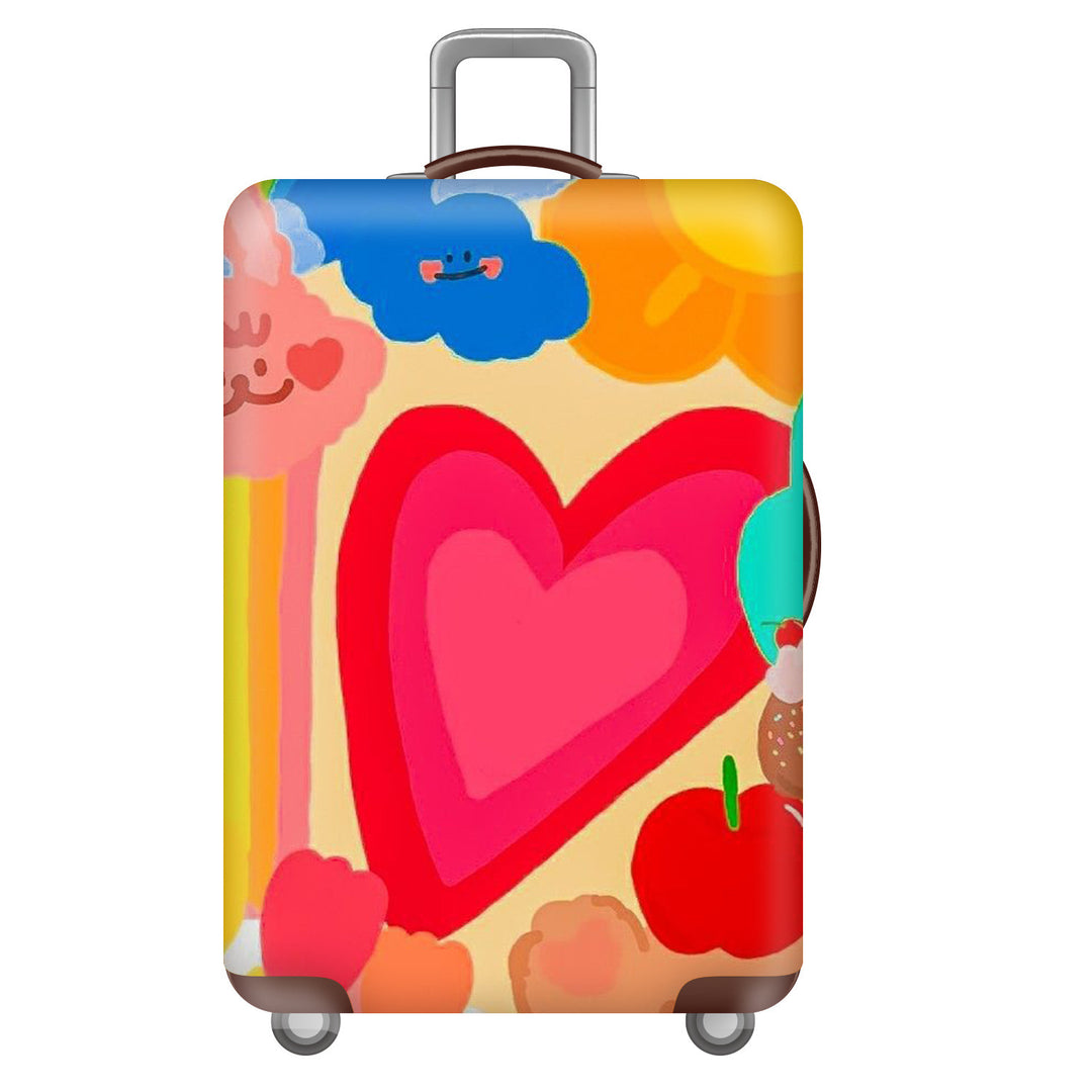 Women's Hard Shell Suitcase with Cheerful Kalsten Design