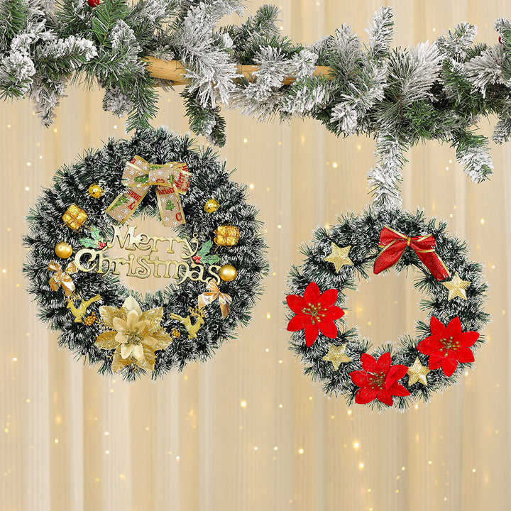 Festive Reindeer Door Wreath Decoration Kalsten
