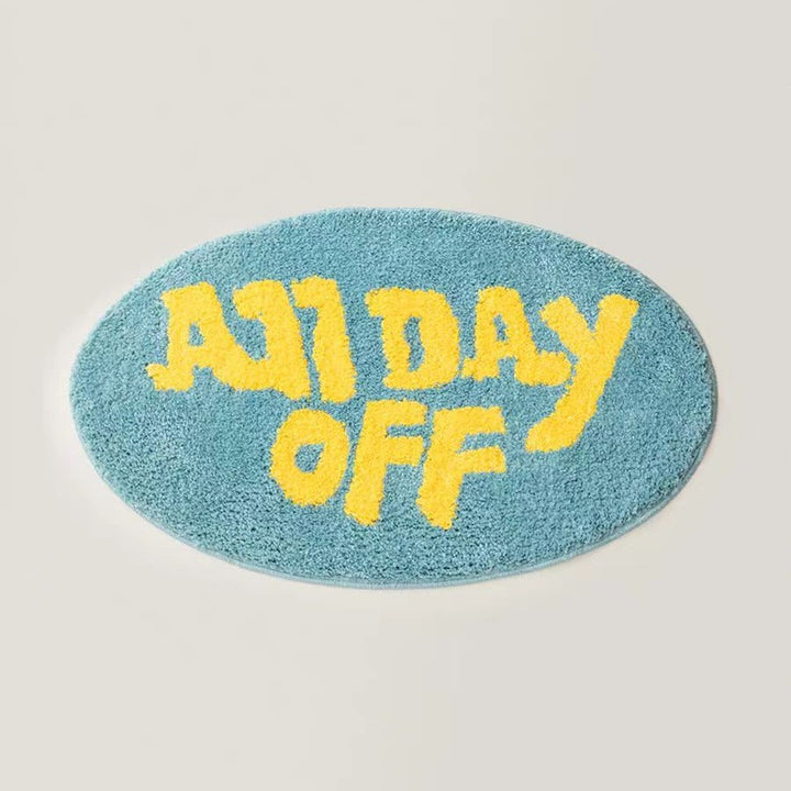 Inspirational Phrase Oval Rug Kalsten