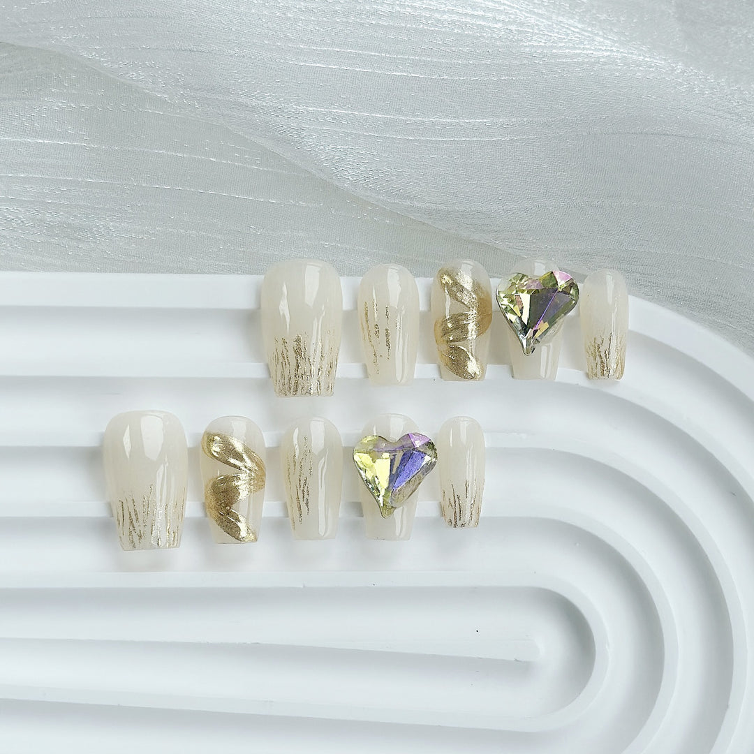 Butterfly-Embellished Press-On Nail Set