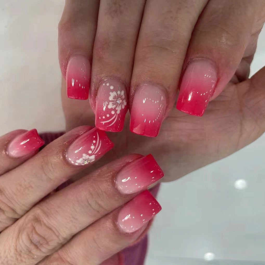 Decorative Nail Art Set with Floral Design