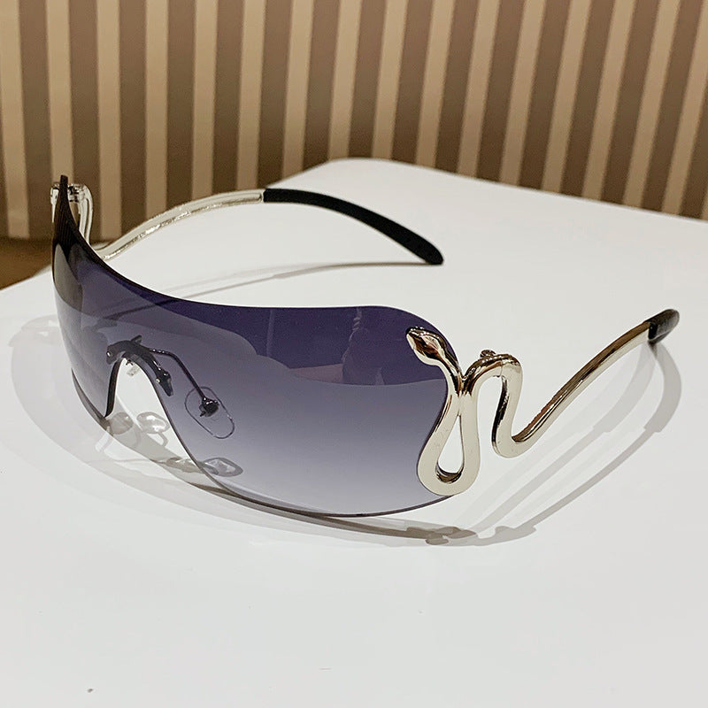 Women's Fashion Oversized Sunglasses with Innovative Metal Frame and Unique Design Kalsten