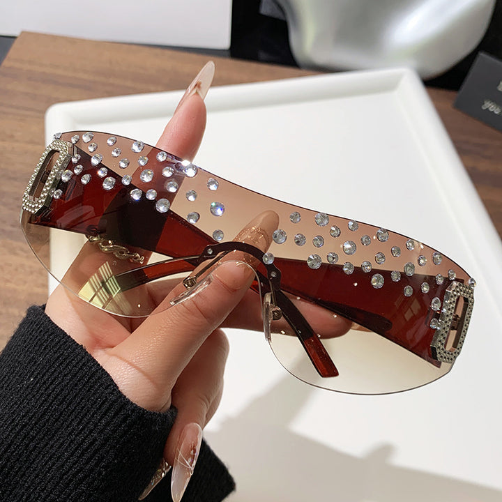 Women's Glamorous Sunglasses with Glitter Accents Kalsten