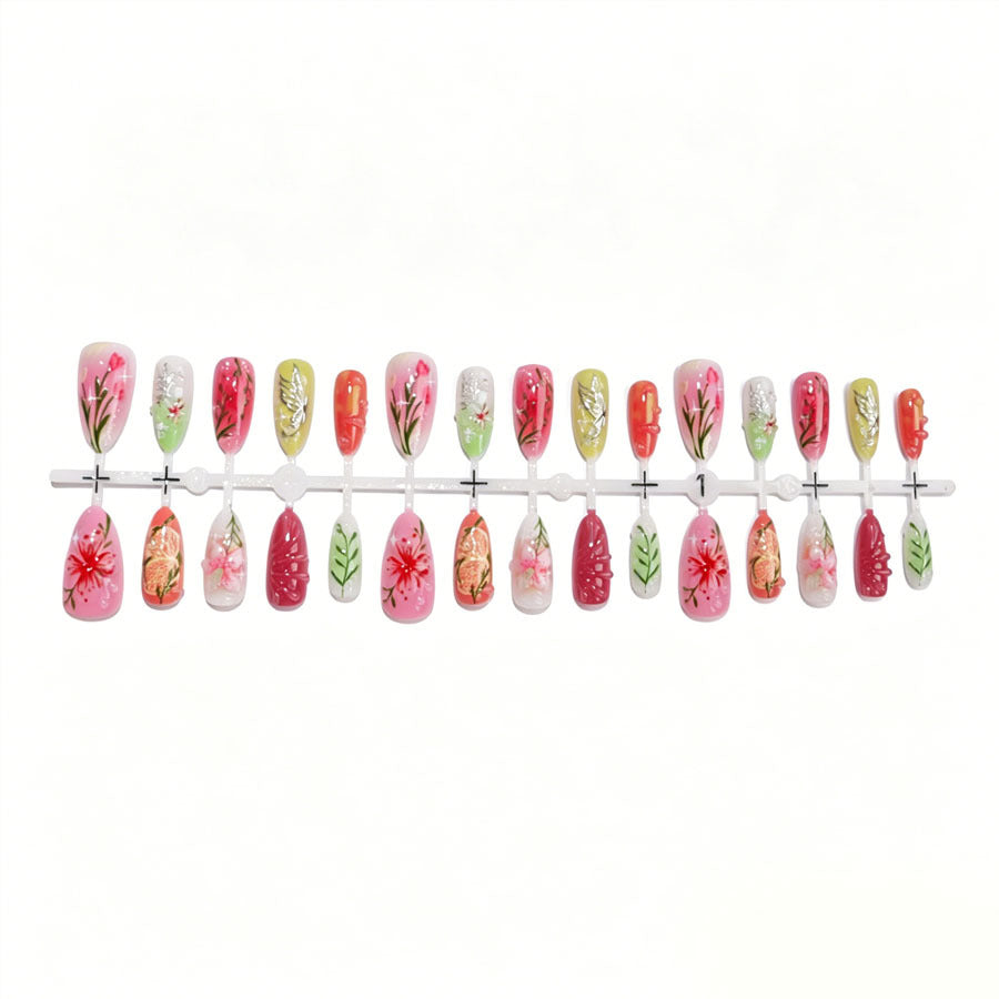 Artistic Floral Design Nail Set Kalsten