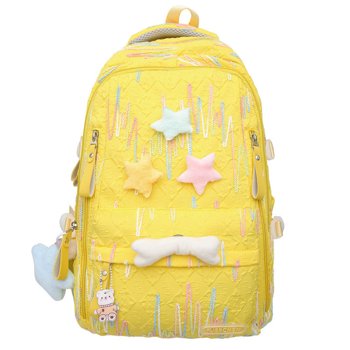 Playful Character Embellished Backpack Kalsten