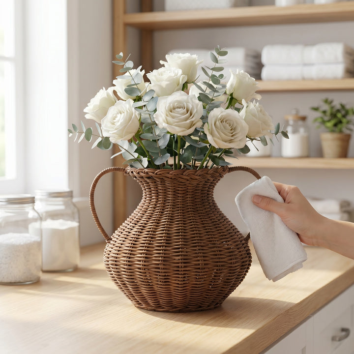 Handwoven decoration bouquet holder Kalsten