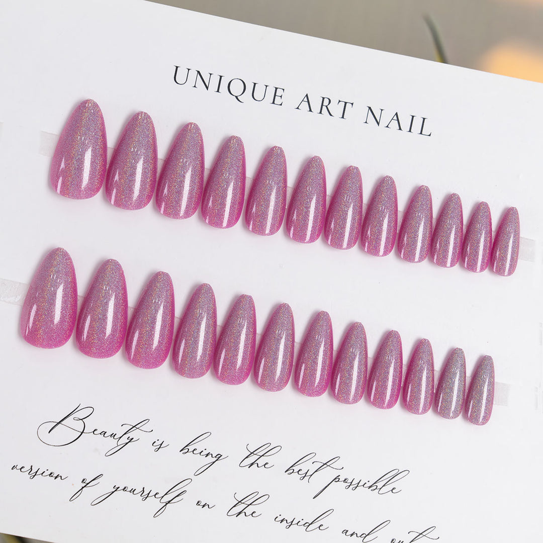 Glossy Stiletto Press-On Nail Art