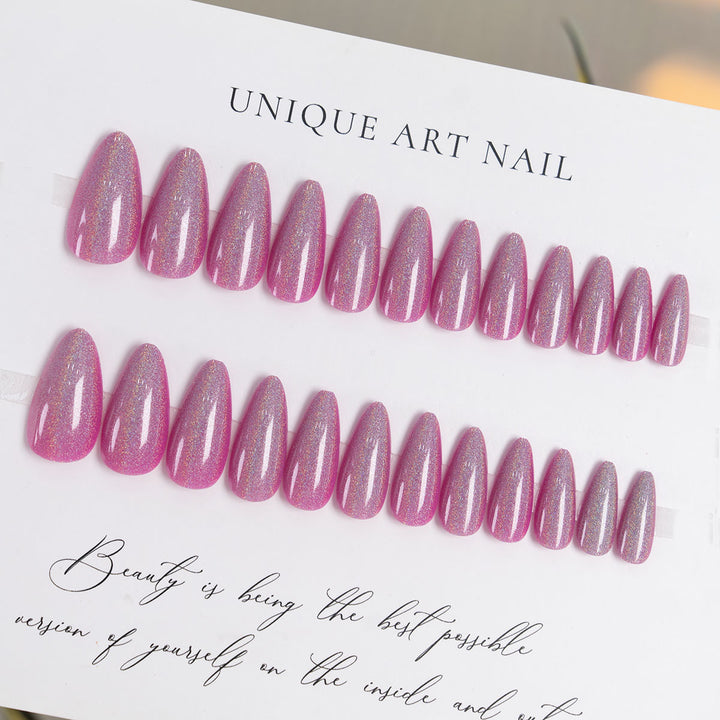 Glossy Stiletto Press-On Nail Art